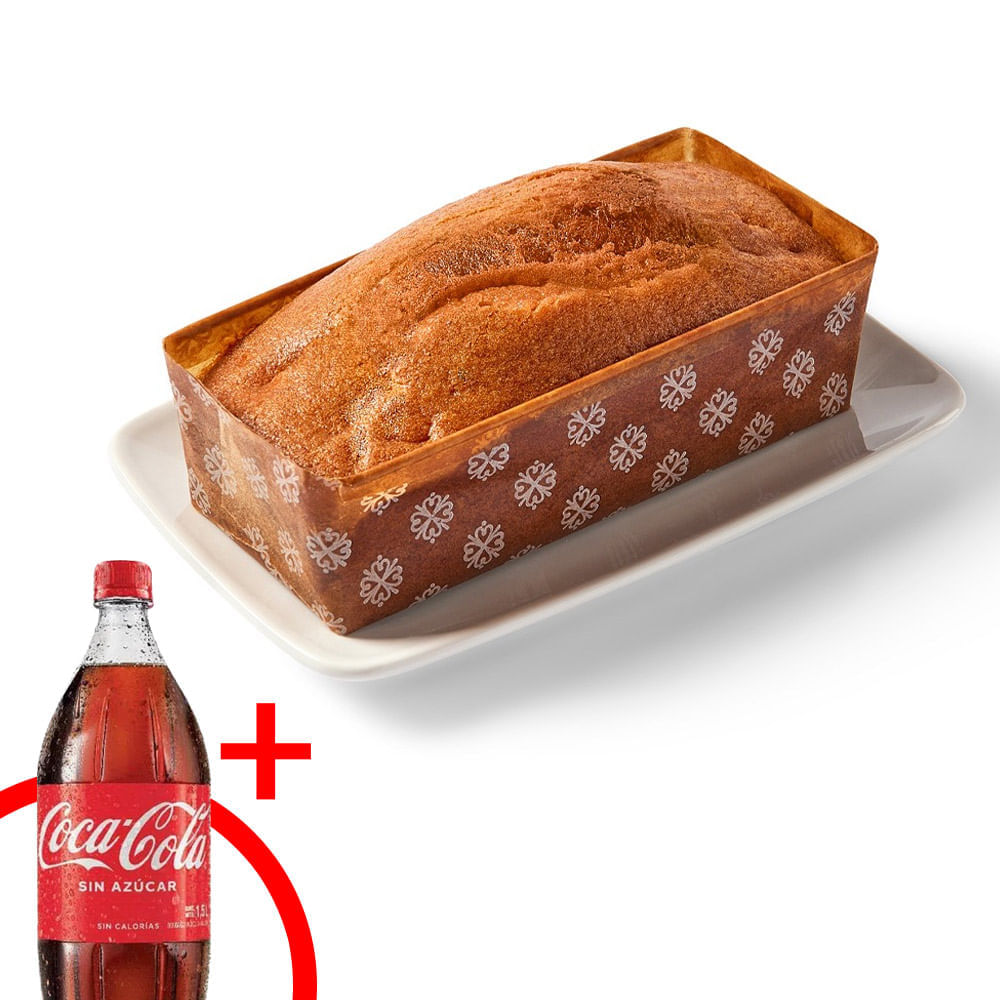 Keke de Vainilla Rectangular + Gaseosa Botella 1.5L