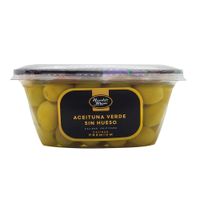 Aceituna Verde Sin Hueso Huerto Mejia Pote 400 g