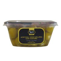 Aceituna Verde con Castaña Huerto Mejía Pote 400 gr