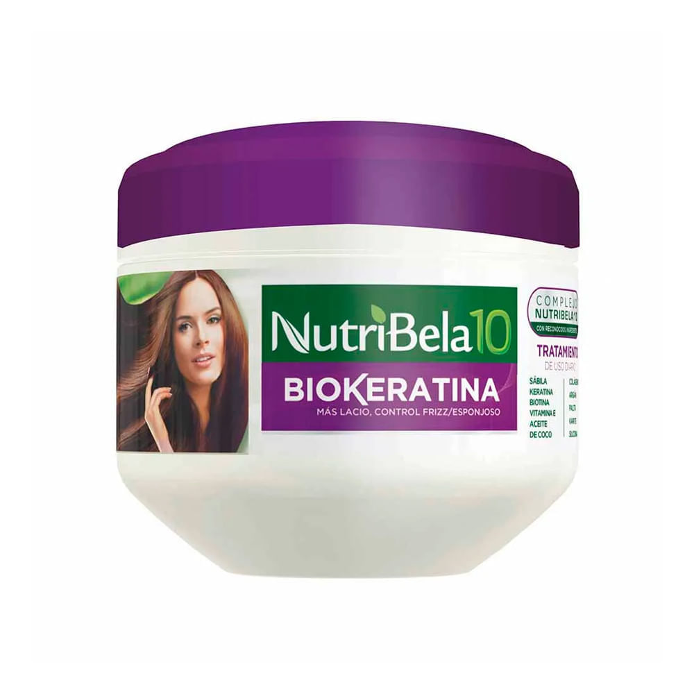 Tratamiento Capilar Biokeratina NutriBela10 Pote 300 ml