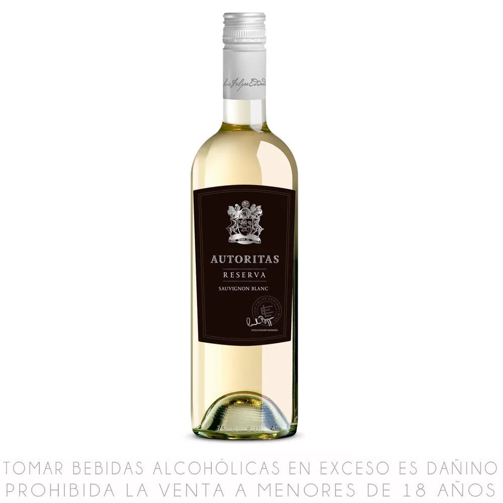 Vino Blanco Sauvignon Blanc Autoritas Reserva Botella 750ml