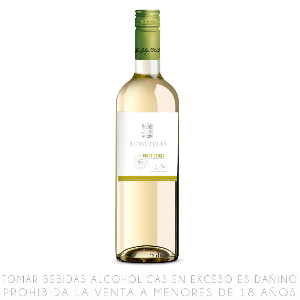 Vino Blanco Pinot Grigio Autoritas Botella 750ml