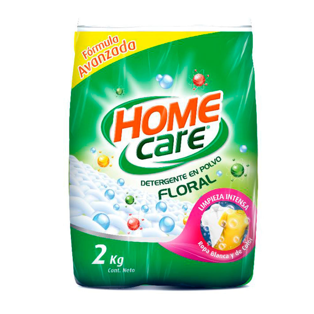 Detergente En Polvo Aroma Floral Home Care Bolsa  2 kg