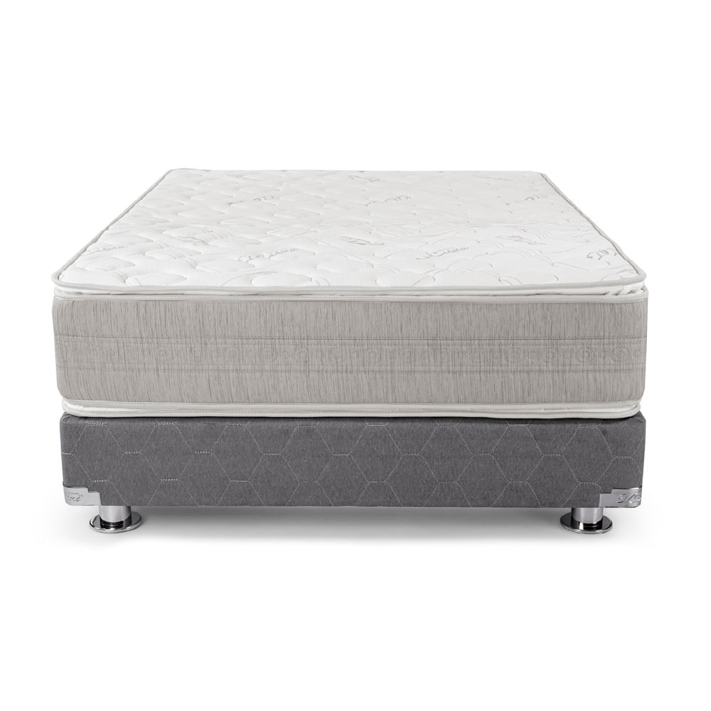 El Cisne Conjunto Box Tarima Element Pillow Top Queen + 2 Almohadas + Protector