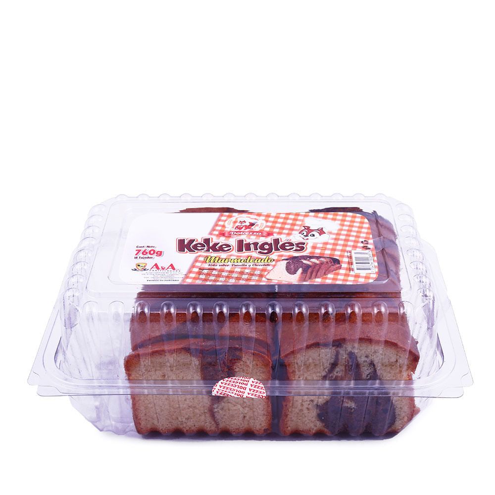 Keke Inglés Marmoleado Caja 18 Porciones