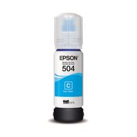 Epson Botella de Tinta T504 Cian