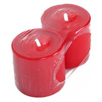 Vela Perfumada Votiva Tipo 24 Rojo 2 unid