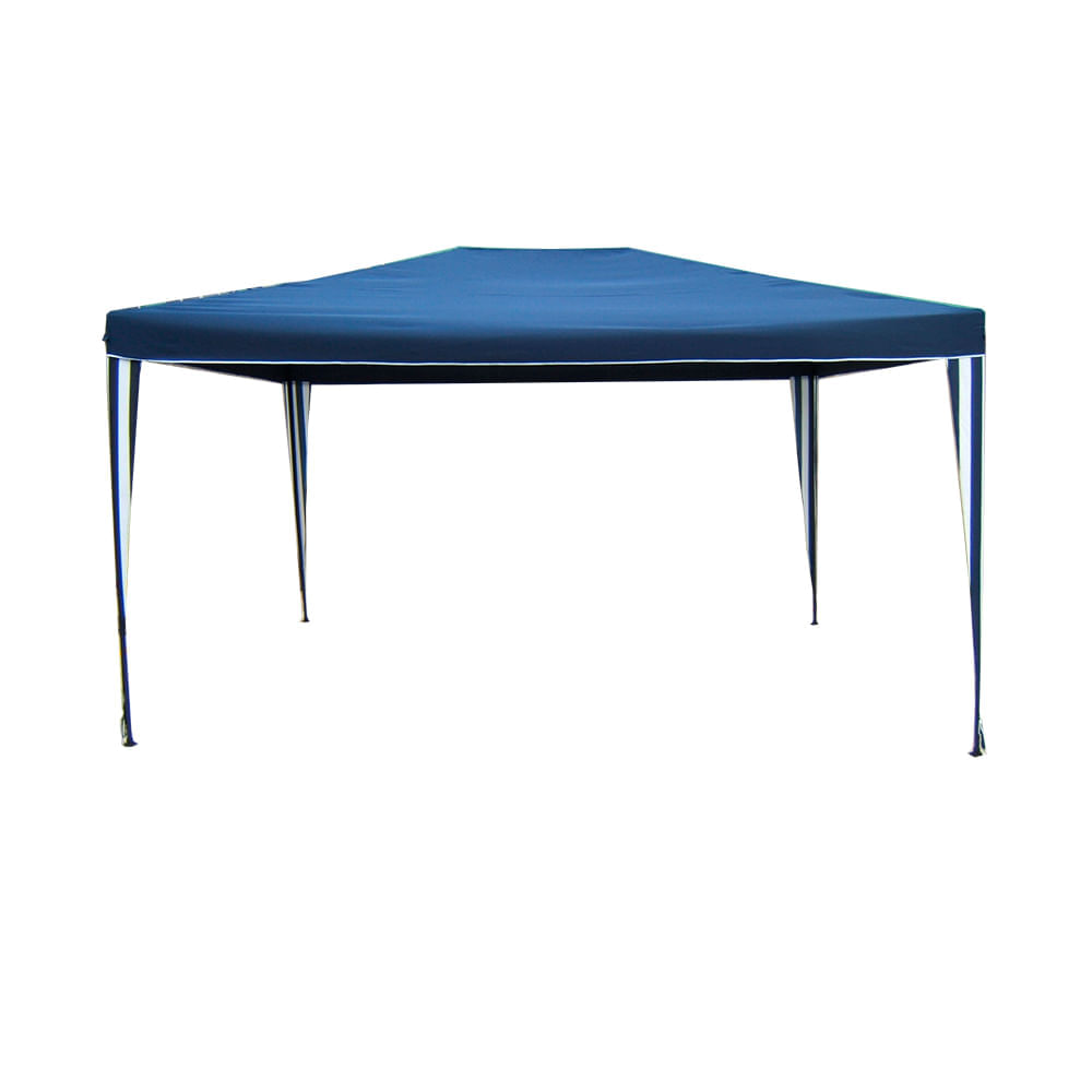 Gazebo Krea Polyester 3x4mt Azul Blanco