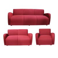 Casabella Sillones 3-2-1 Cuerpos Napolés Rojo