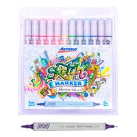 Artesco Plumones Doble Punta Sketch Estuche 12 unid