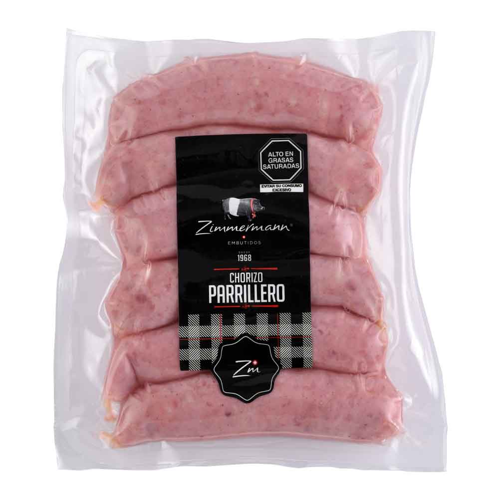 Chorizo Parrillero Precocido Zimmermann Paquete 500 g