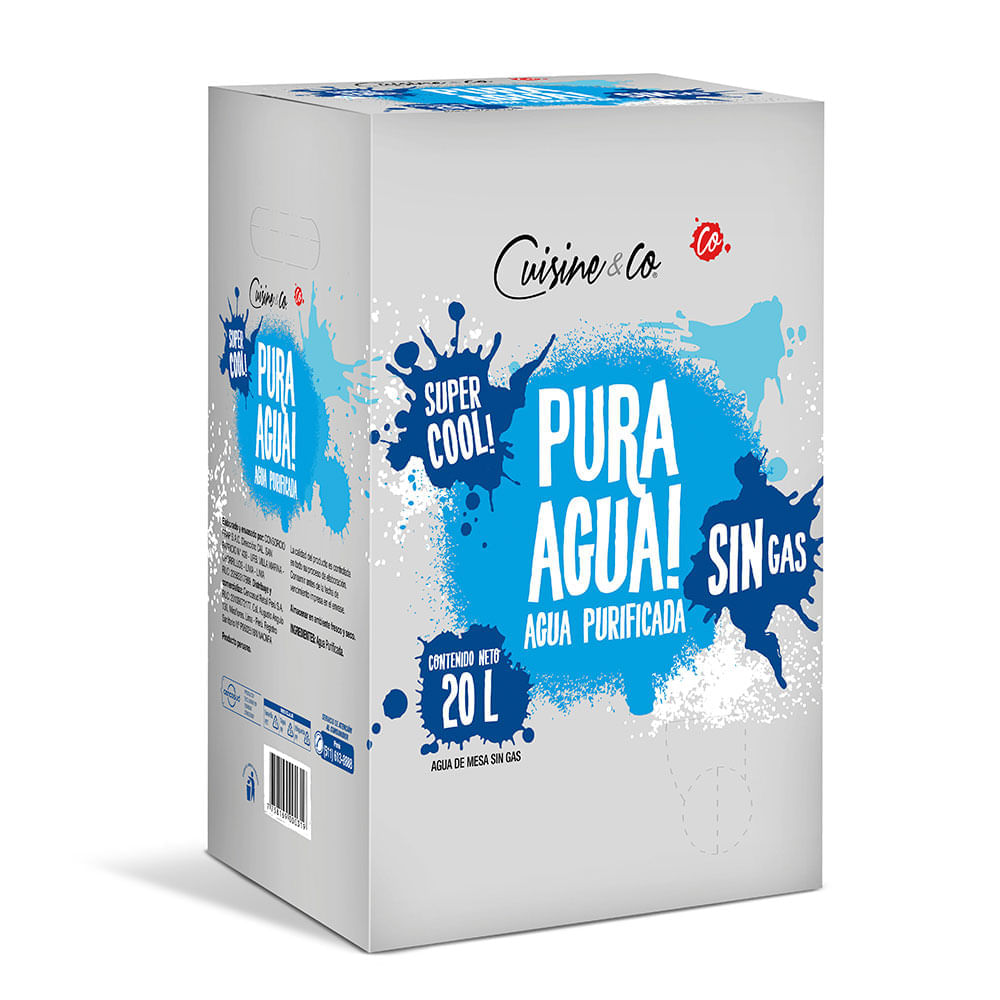Agua Sin Gas Cuisine&Co Caja 20 Litros