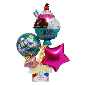 Arreglo De Globos Mediano Globilandia Color Pasteles 4 Piezas A S/ 39.99