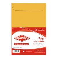 Sobre Manila de 75 Pago Graphos 25un
