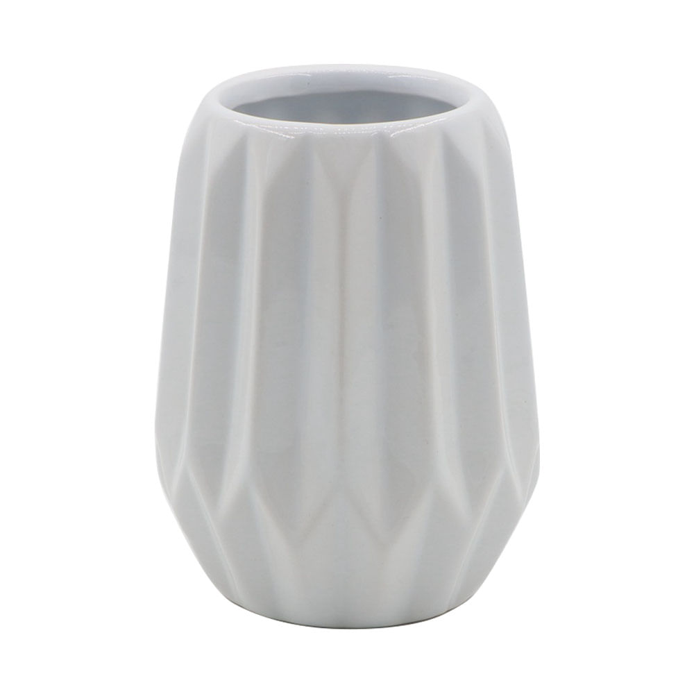 Portacepillo de Cáramica Krea Blanco