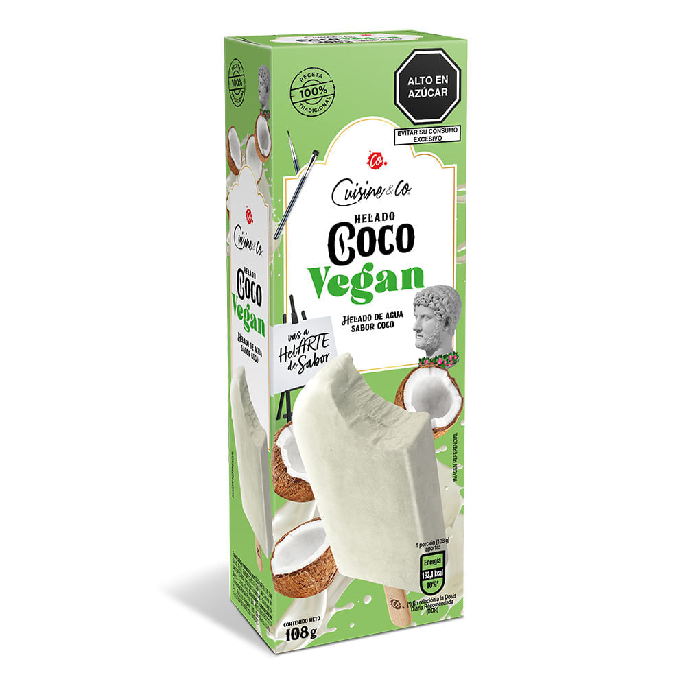 Paleta de Helado Vegano Cuisine & Co Coco 108g