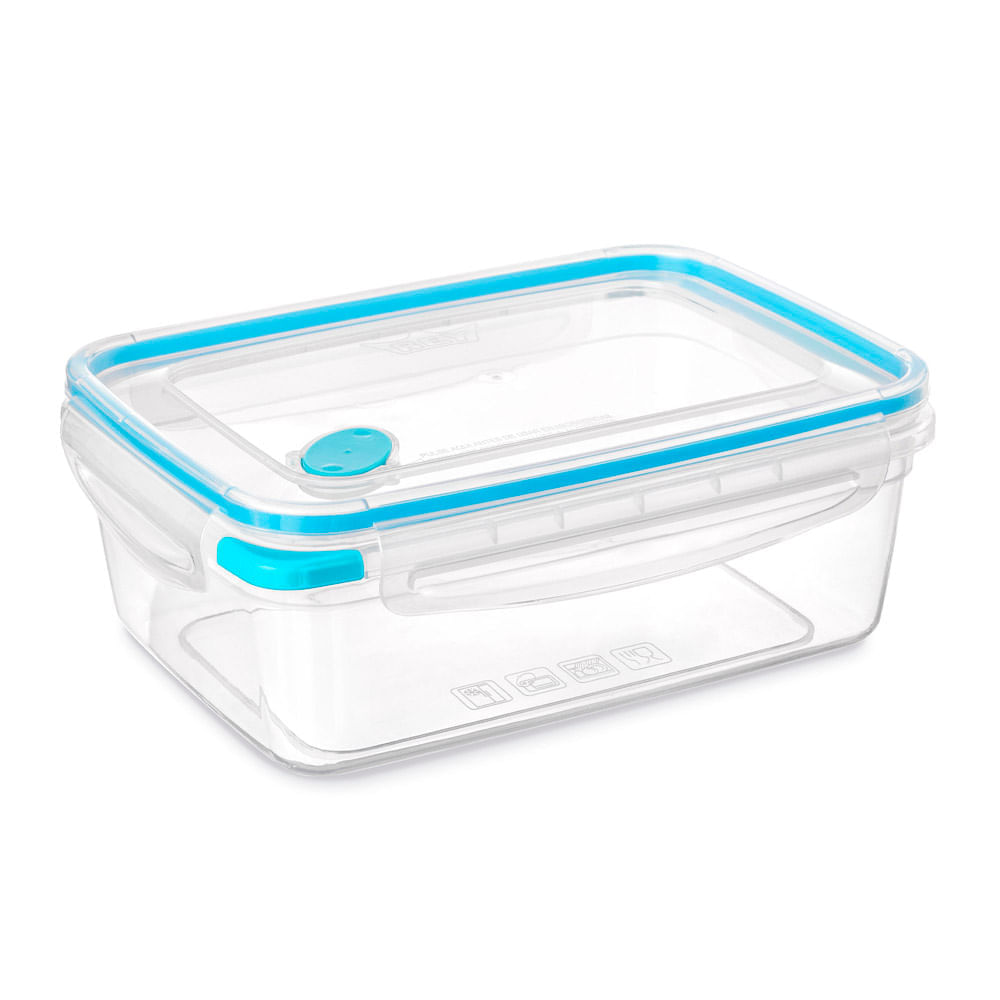 Hermético Reyplast Rectangular con Válvula 2L