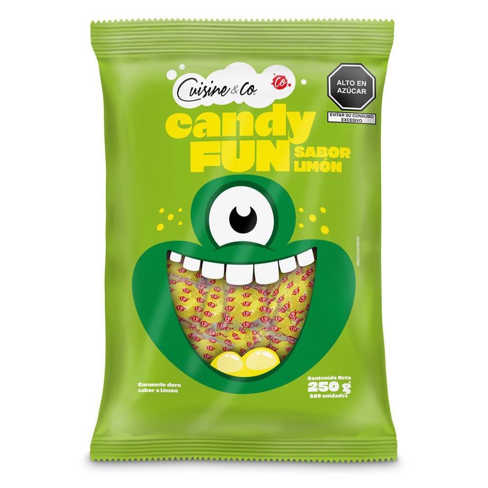 Caramelos Cuisine & Co Candy Fun Sabor Limón 100un