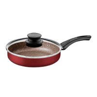 Sartn Recta Tramontina con Tapa Paris Rojo 24cm