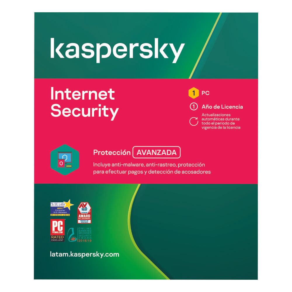 Kaspersky Internet Security 1 Pc 1 año