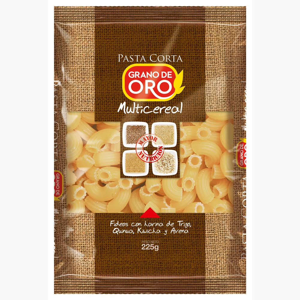 Pastina Multicereal Codo Grano de Oro 225g