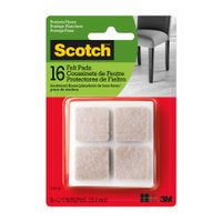 Scotch Fieltros Cuadrados Beige 1 pulgada 16un