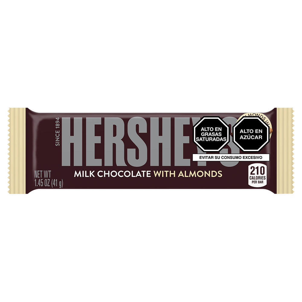 Chocolate con Almendras Hershey's Tableta 41 gr