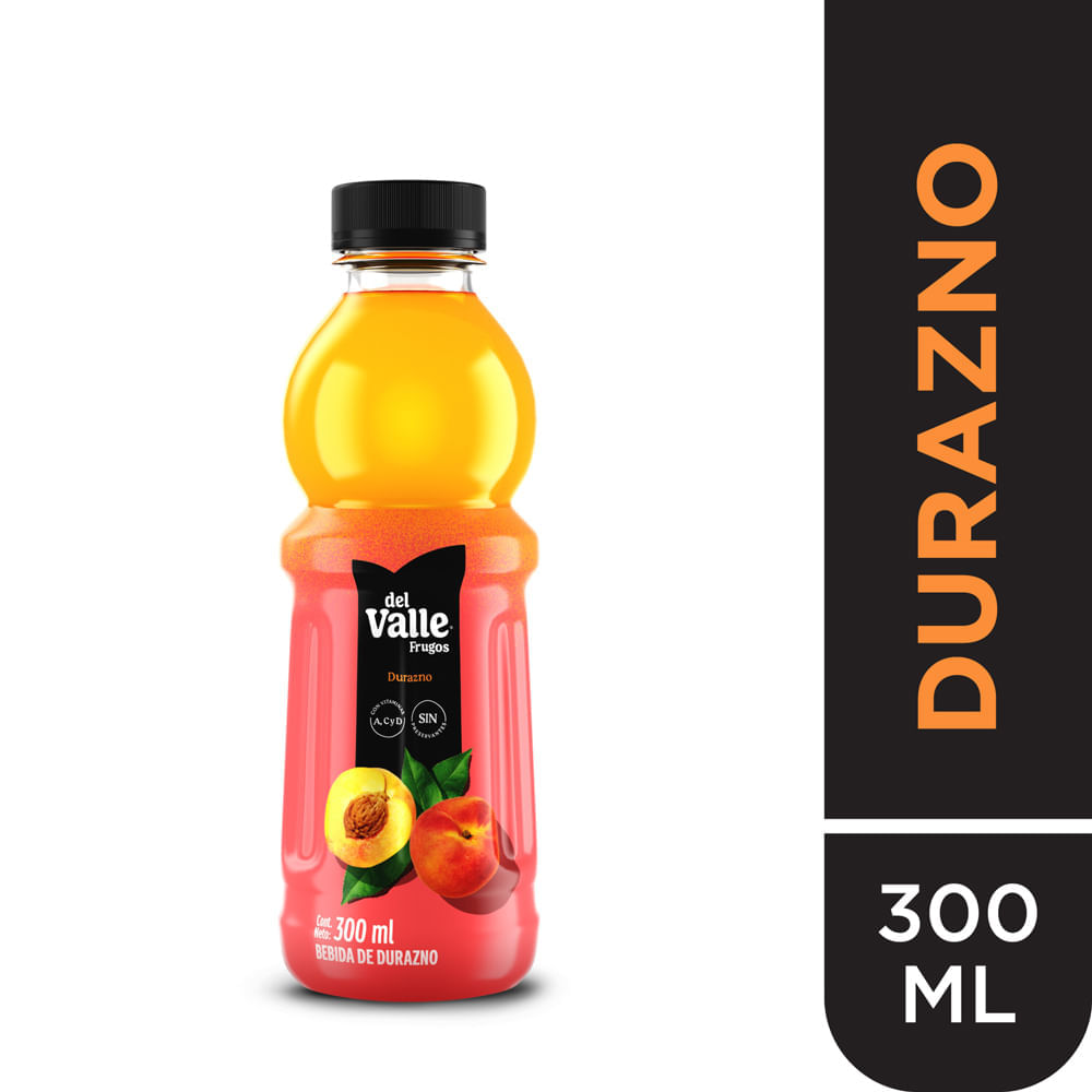Bebida de Durazno Frugos del Valle Botella 300ml