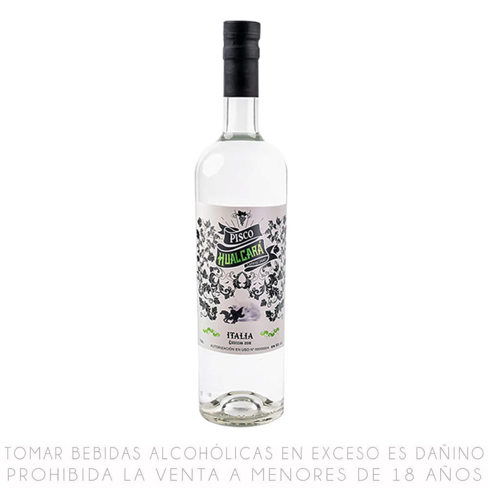 Pisco Italia Hualcará Botella 750ml