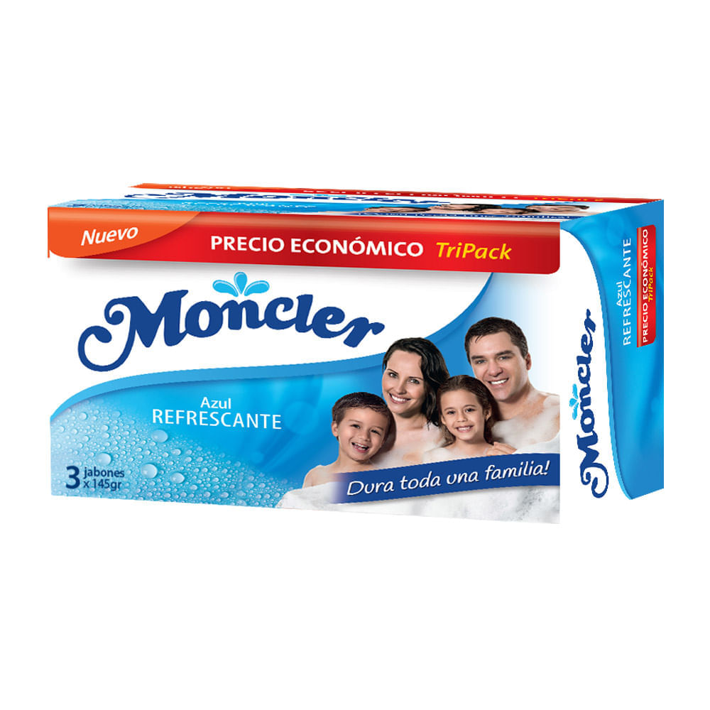 Jabón De Tocador Refrescante Moncler Pack 3 Jabones de 145 g c/u