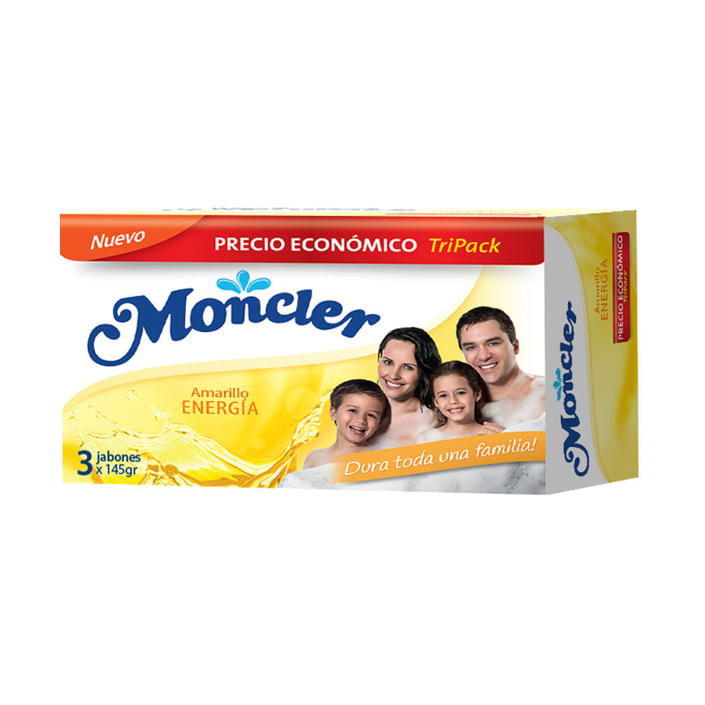 Jabón De Tocador Energía Moncler Pack 3 Jabones de 145 g c/u