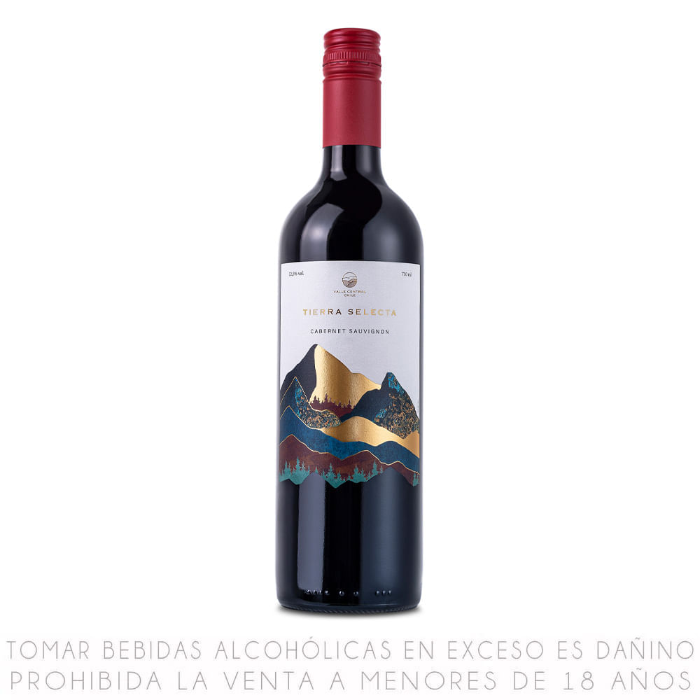 Vino Tinto Cabernet Sauvignon Tierra Selecta Botella 750ml