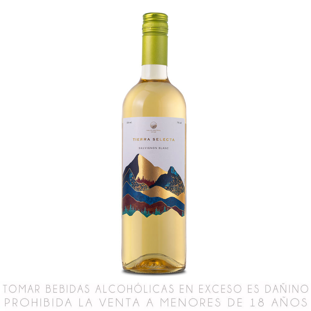 Vino Blanco Sauvignon Blanc Tierra Selecta Botella 750ml
