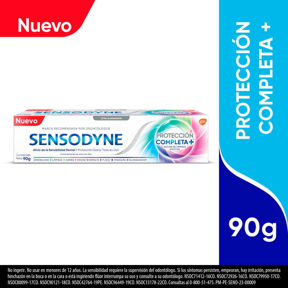 Pasta de Dientes Sensodyne Protección Completa 90g
