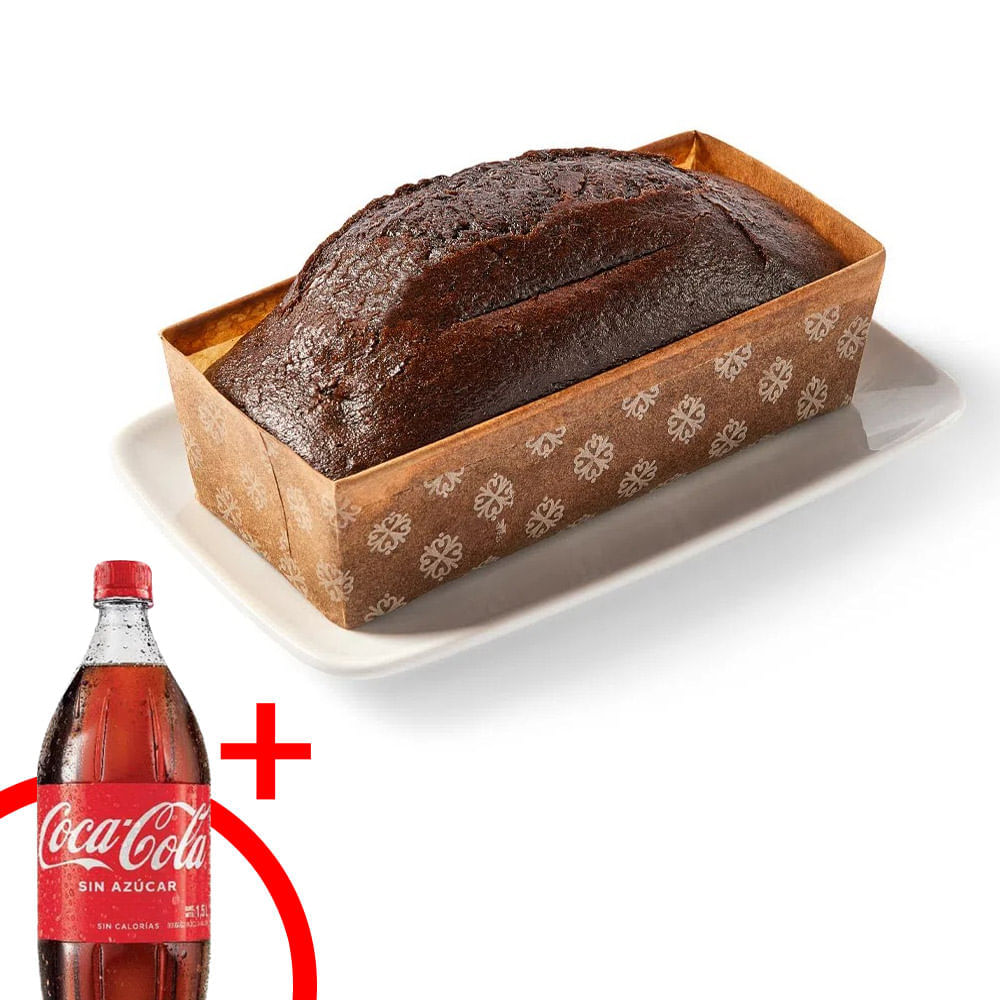 Keke de Chocolate Rectangular + Gaseosa Botella 1.5L