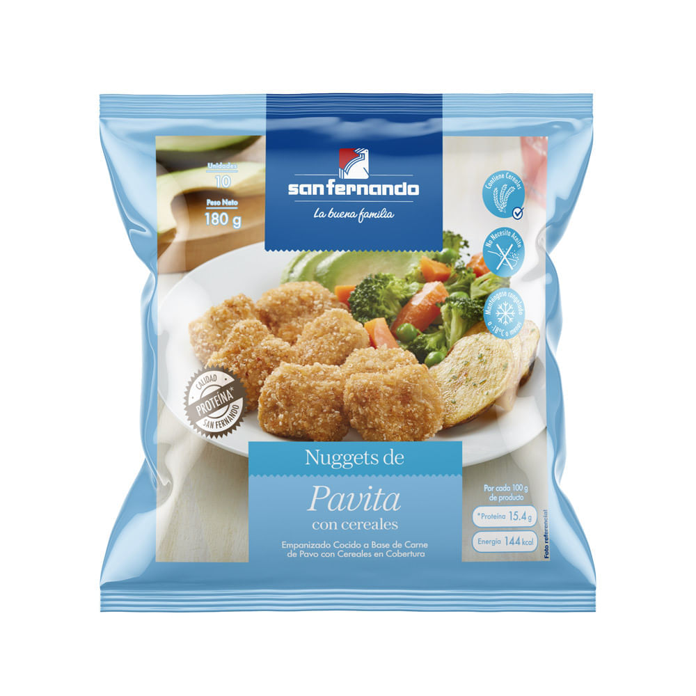 Nuggets de Pavita con Cereales San Fernando 180g