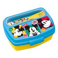 Hermético Rectangular con Cubiertos Mickey
