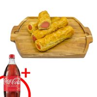 Combo: 4 Enrollados Hot Dog + Gaseosa Botella 1.5L