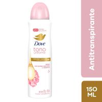 Antitranspirante en Aerosol Dove Tono Uniforme Rosas 150ml