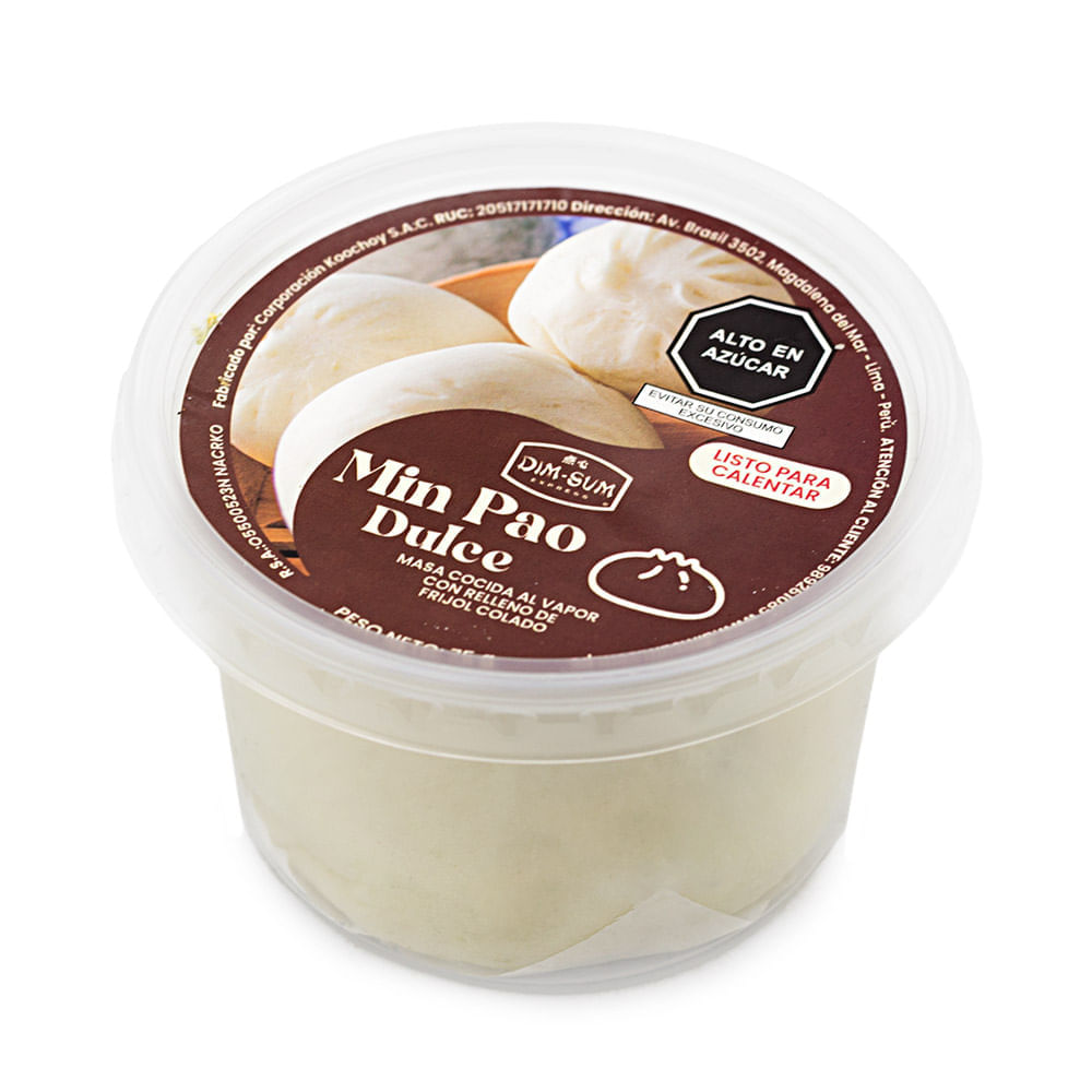 Min Pao de Frijol Colado Dulce Dim Sum 75g