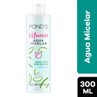 Agua Micelar Vitamin Aloe Vera Hidratante Frasco 300 ml
