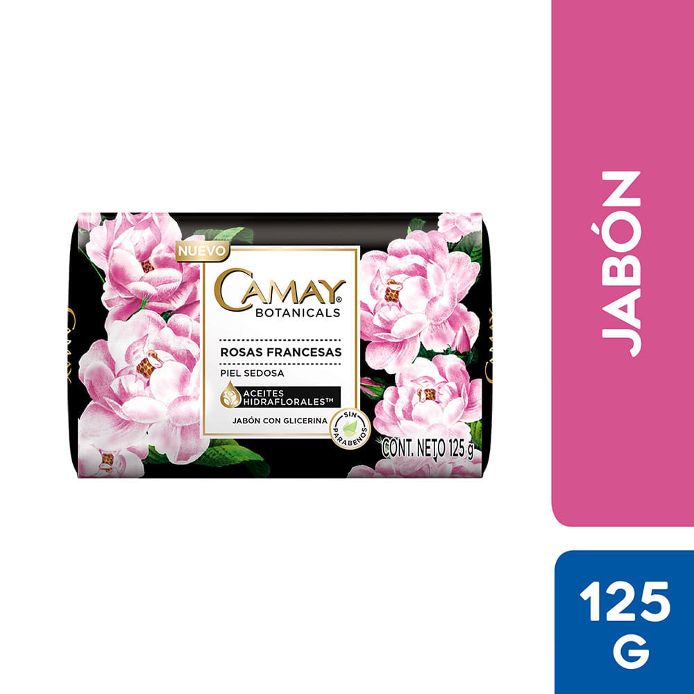 Jabon Camay con Glicerina Rosas Francesas Tripack 125 gr