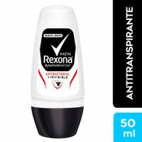 Desodorante Roll On Rexona Men Antibacterial + Invisible Motionsense 50 ml