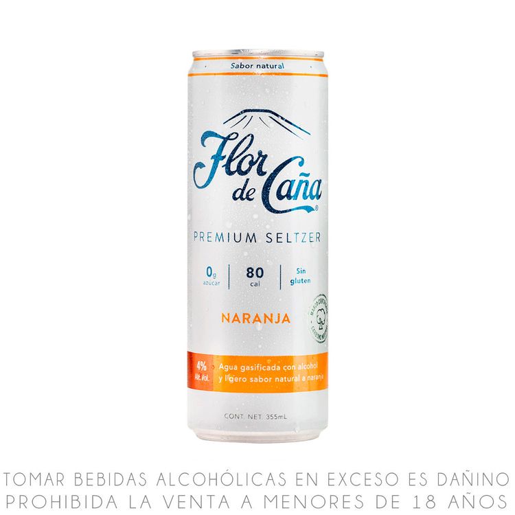 Bebida Ready to Drink Flor de Caña Naranja Lata 355ml