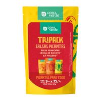 TRIPACK SALSAS PICANTES CASA VERDE X225G