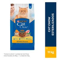 Pack Cat Chow: Alimento para Gatos Esterilizados 8kg + 3kg