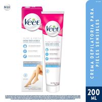 Crema Depilatoria Corporal Veet Pure & Fresh Piel Sensible 200ml