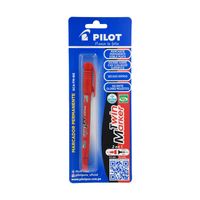 Marcador Permanente Pilot Doble Punta Rojo