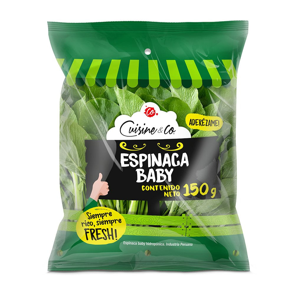 Espinaca Bebé Cuisine & Co 150g