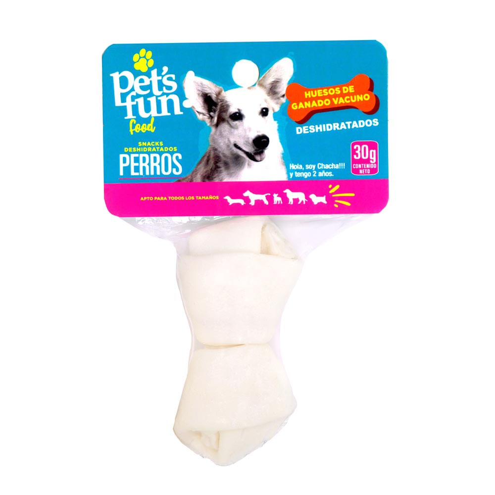 Huesitos de Ganado Vacuno Deshidratado Pet's Fun 30g